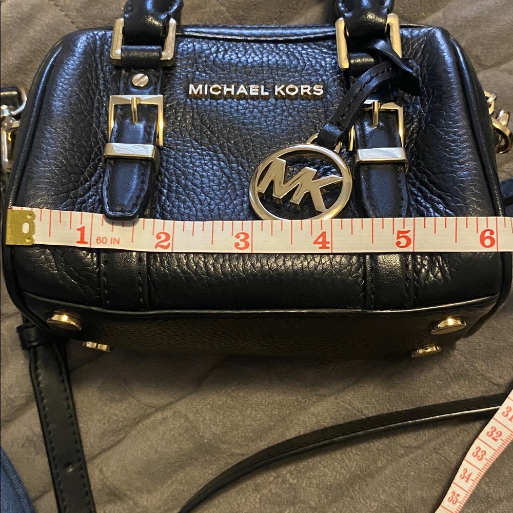 Michael Kors Black Pebbled Leather Mini Bag - Picture 10 of 12